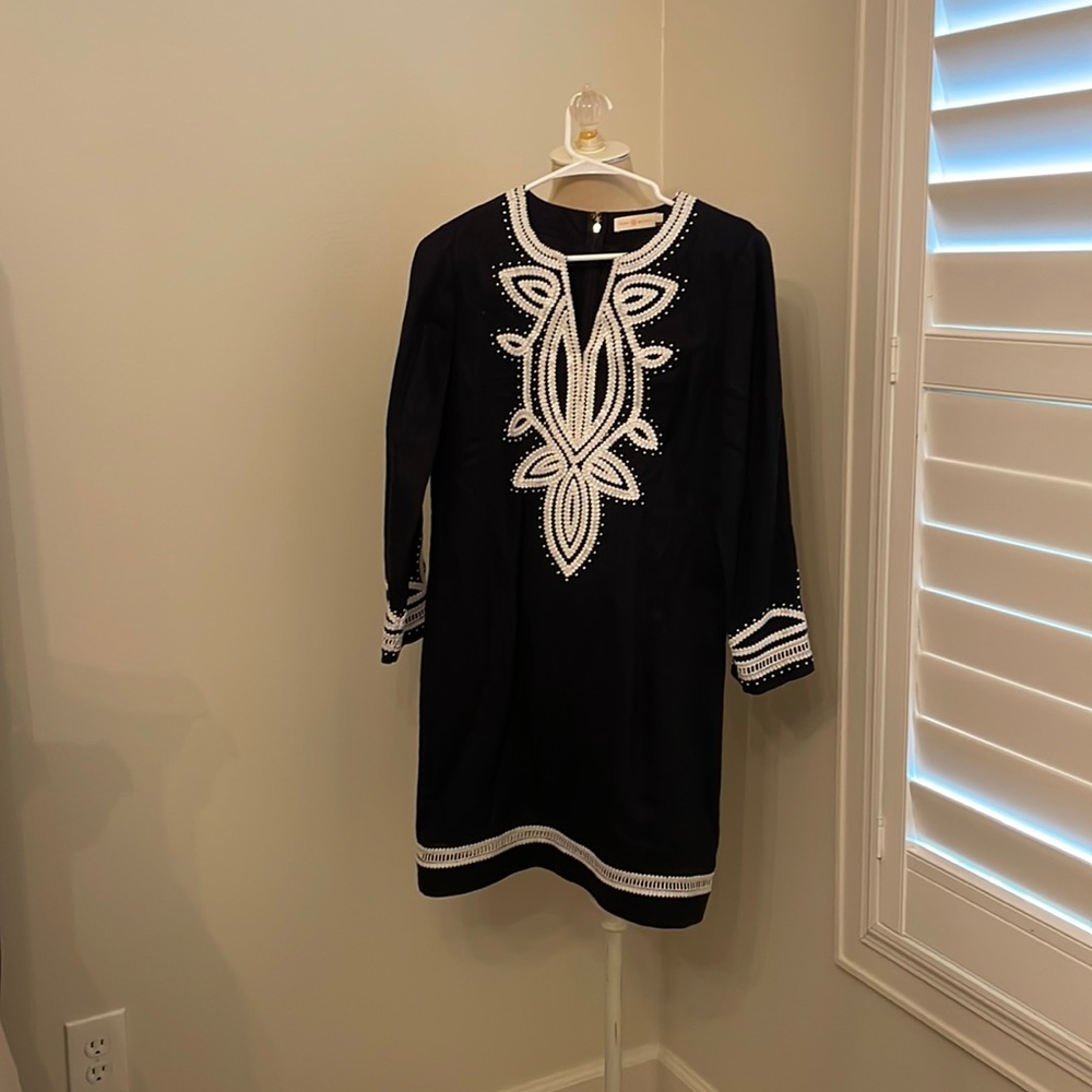 Tory Burch Tunic Navy linen dress